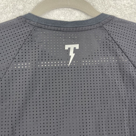 Tackma Mesh Crop Top Raglan Womens Size S Breathable Sporty Performance - Picture 7 of 7